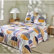 Parure housse de couette 240x220cm + 2 taies 63x63cm liviau 51 fils