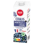 Coulis de fruits myrtille cassis 250ml