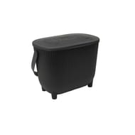 Poubelle a compost 10l avec filtre 31.5x21.7x25cm noir anthacite