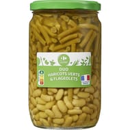Carrefour classic' haricots verts et flageolets 390g