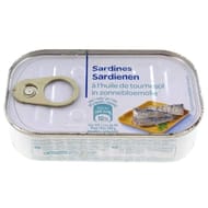 Sardines à l'huile de tournesol 88G