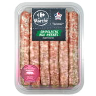 Chipolatas aux herbes x6 330g Carrefour