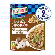 Lustucru doypack les riz gourmands champignons de paris 220g