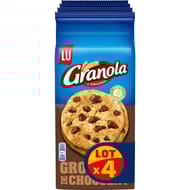 Granola extra cookie chocolat 184g x4