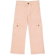 Pantalon cargo denim fille ROSE PASTEL 14 ANS