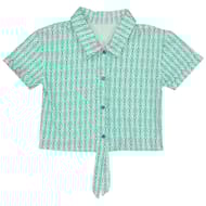 Chemise manches courtes nouée EMERAUDE 8 ANS