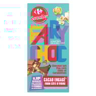 Carrefour sensation tablette de chocolat au lait pop corn fairy choc - 180g