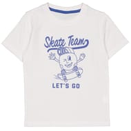 Tee shirt manches courtes garçon BLANC 14 ANS