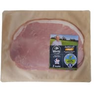Jambon cuit supérieur avec couenne fumé 2 tranches 120g carrefour