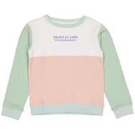 Sweat shirt fille BLANC/ROSE/SAUGE 14 ANS