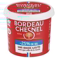 Bordeau chesnel rilletttes du mans pur porc -25% de sel sans graisse ajoutée 220g