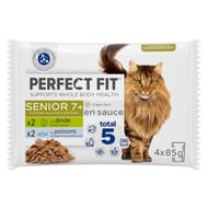 Perfect fit pâtée pour chat stérilisé à la dinde et aux poissons en sauce 4x85g