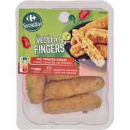 Carrefour sensation végétal fingers blé, tomates, fromages de chèvre 200g