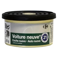 Carrefour désodorisant canette parfum voiture neuve