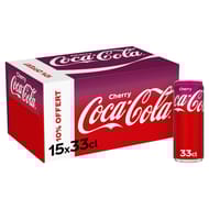 Coca-Cola cherry boite 15x33cl dont 10% offert