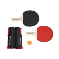 Toplife set de tennis de table avec filet x2 raquettes et x2 balles