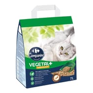 Carrefour companino litière végétale agglomérante -7l