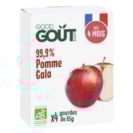 Good goût gourde pomme gala bio dès 4 mois 4x85g