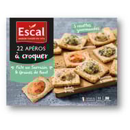 Escal apéros à croquer pâté aux 3 graines x22 250g