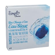 Simpl choice blocs chasse d'eau eau bleue 4x50g