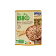 Carrefour bio mélange quinoa céréales et lentilles bio 250g