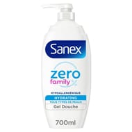 Sanex zero gel douche family pompe 700ml