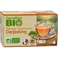Carrefour bio thé noir darjeeling bio x20 sachets - 32g