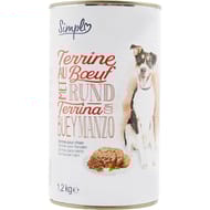 Simpl pâtée pour chien adulte medium au boeuf  - 1.2kg