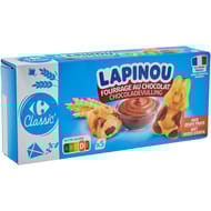 Carrefour classic' lapinou gâteau fourré au chocolat 5x28g