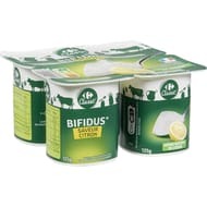 Carrefour classic yaourt bifidus citron 4x125g