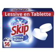 Skip lessive tablettes active clean 28 lavages 1.68kg