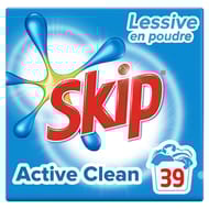 Skip lessive poudre active clean 39 lavages 2.73kg