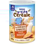 Nestle p'tite cereale biscuit cereales completes 6mois 415g