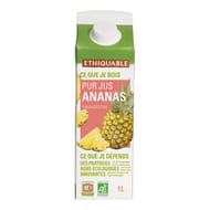 Ethiquable pur jus ananas bio 1l