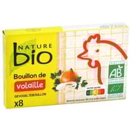 Nature bio bouillon de volaille bio 8 tablettes 80g