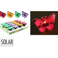 Lampe solaire papillon
