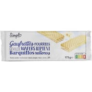Simpl gaufrettes fourrées vanille 175g
