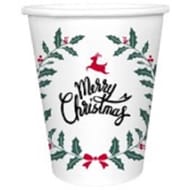 Gobelets carton 25cl merry christmas couronne x6