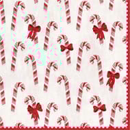 20 serviettes 33x33cm candy