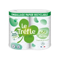 Le trefle papier toilette maxi feuille aloe vera 4=6 rouleaux
