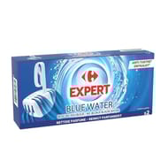 Carrefour expert bloc WC eau bleue 2x40g