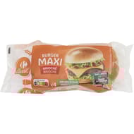 Carrefour classic' pain burger maxi brioché x4 300g
