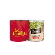 D'aucy flageolets verts extra fins 2x530g lot familial
