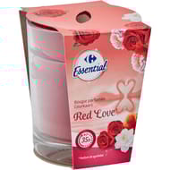 Carrefour essential bougie parfumée red love 150g