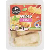 Carrefour sensation nems porc x8 - 560g