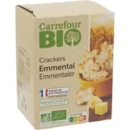 Carrefour bio crackers emmental 100g