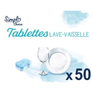 Simpl choice tablettes lave-vaisselle x50