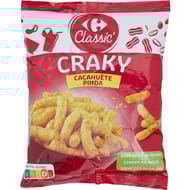 Carrefour classic' biscuits apéritifs cracky cacahuète 75g