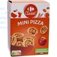 Carrefour classic' biscuits apéritifs crackers mini pizza 85g
