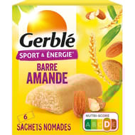 Gerblé 6 barres amande en pochon individuel 150g